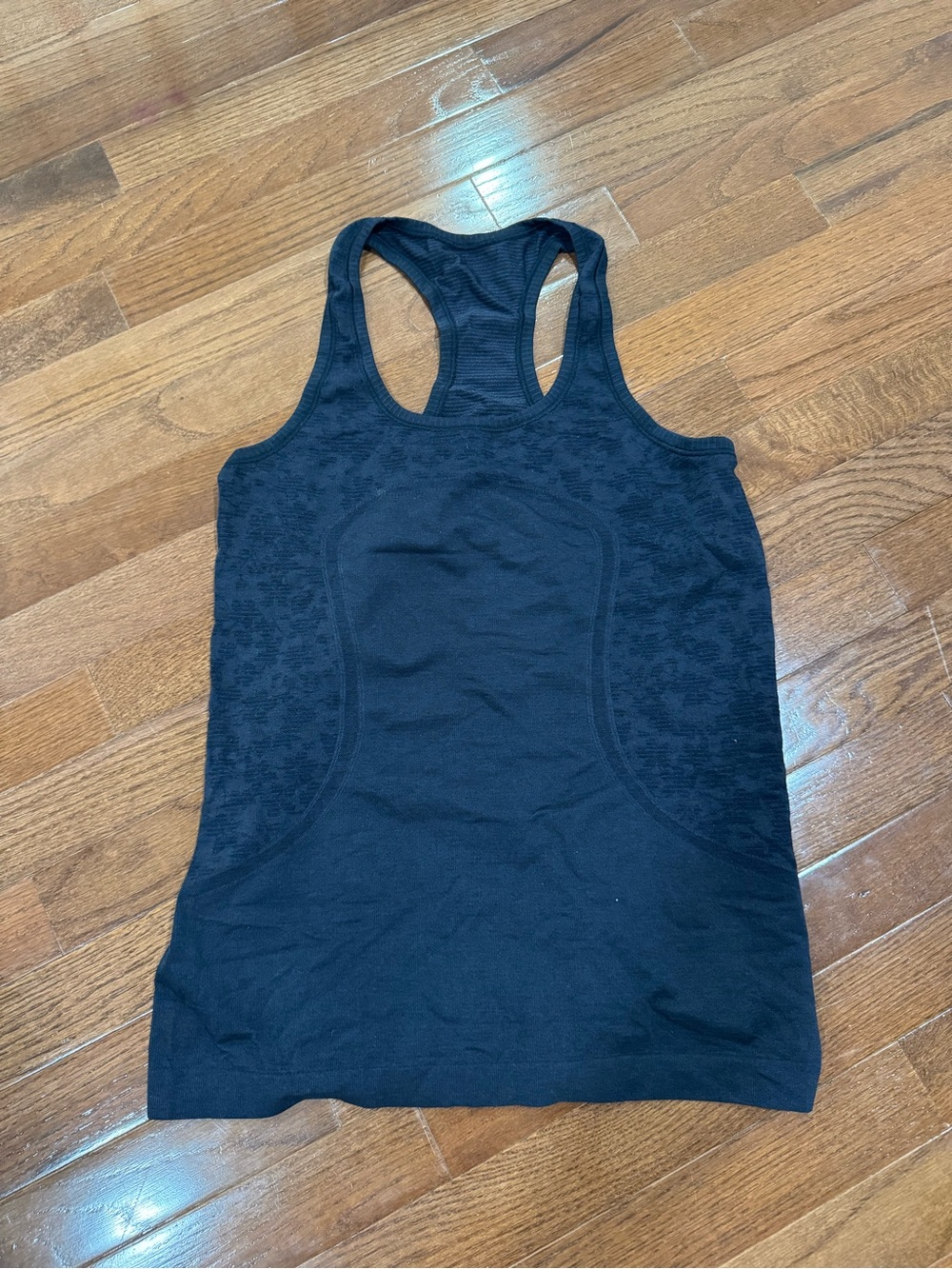 lululemon athletica swiftly tech racerback tank in Black with black camp panels